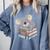 Koala Reading Book Pajama Sleep Comfort Colors Sweatshirt Denim