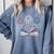 Librarian 4th July Book Lover Bookworm Patriotic Books Comfort Colors Sweatshirt Denim