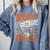 Library Halloween Book Lover Ghost With Books Comfort Colors Sweatshirt Denim