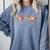 Library School Librarian Book Lover Reading Floral For Women Comfort Colors Sweatshirt Denim