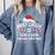 Most Likely To Read A Book Through Christmas Xmas Comfort Colors Sweatshirt Denim