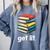 Get Lit With Books Comfort Colors Sweatshirt Denim