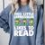 This Little Leprechaun Likes To Read St Patrick's Day Book Comfort Colors Sweatshirt Denim