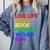 Live Life Like A Book Florida Would Ban LGBTQ Pride Equality Comfort Colors Sweatshirt Denim
