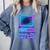 Lofi Reverie Analog Dreams Pixel 90s Desktop VHS Nostalgia Comfort Colors Sweatshirt Denim