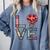 Love Books Reading Comfort Colors Sweatshirt Denim