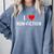 I Love Non Fiction Heart Books Reading Writing Writer Read Comfort Colors Sweatshirt Denim