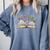Mardi Gras Book Librarian Author Purple Beads Comfort Colors Sweatshirt Denim