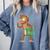 Monkey With a Book Comfort Colors Sweatshirt Denim