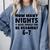 How Many Nights A Week Should You Be Reading 6-7 Book Lover Comfort Colors Sweatshirt Denim