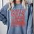North Pole Book Club Christmas Comfort Colors Sweatshirt Denim