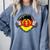 Nostalgia Chest Flag GDR Comfort Colors Sweatshirt Denim