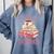 Not Today I'm Booked Book Lover Book Stack Coquette Bow Comfort Colors Sweatshirt Denim