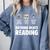 Nothing Beats Reading Librarian Book Bookworm Comfort Colors Sweatshirt Denim