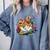 Open Book With Colorful Floral Reading Magic Comfort Colors Sweatshirt Denim