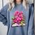 Orchids Flowers Book Floral Comfort Colors Sweatshirt Denim