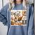 Owl Learning To Cook With Cookbook Chef Apron Stove Cooking Comfort Colors Sweatshirt Denim