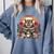 Owl Reading Books Book Library Bookworm Comfort Colors Sweatshirt Denim