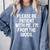 Be Patient With Me I'm From The 1900s Old Age Gen Xers Comfort Colors Sweatshirt Denim