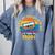 Please Be Patient With Me I'm From The 1900s Dad Comfort Colors Sweatshirt Denim