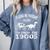Please Be Patient With Me I'm From The 1900s Dinosaur Comfort Colors Sweatshirt Denim