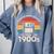 Please Be Patient With Me I'm From The 1900s Floppy Disk Premium Tri-Blend Comfort Colors Sweatshirt Denim