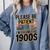 Please Be Patient I'm From The 1900s Retro Computer Premium Comfort Colors Sweatshirt Denim