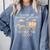 Please Be Patient I'm From The 1900s Retro Pixel Horse Wagon Premium Comfort Colors Sweatshirt Denim