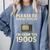 Please Be Patient With Me I'm From The 1900s Television Set Comfort Colors Sweatshirt Denim