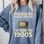 Please Be Patient With Me I'm From The 1900s Television Set Premium Comfort Colors Sweatshirt Denim