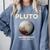 Pluto Never Forget 1930-2006 Planet Space Science Nostalgia Premium Tri-Blend Comfort Colors Sweatshirt Denim