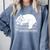 Polar Bear Reading Book Pajama Sleep Comfort Colors Sweatshirt Denim