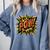 POW Comic Book Retro Artwork – Cartoon Collector Comfort Colors Sweatshirt Denim