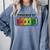 Powered By Books Bookworm Librarian Reading Comfort Colors Sweatshirt Denim