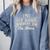 I Put My Book Down To Be Here Reader Comfort Colors Sweatshirt Denim