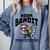 Racoon-Bookworm-Book Bandit-Fueled By Fiction Comfort Colors Sweatshirt Denim