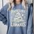 Raised By Libraries Reader Book Bibliophile Comfort Colors Sweatshirt Denim