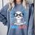 I Read Alotl Cute Axolotl Reading Book Lover Comfort Colors Sweatshirt Denim