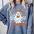 Read More Books Cute Ghost Reading Book Teacher Halloween Comfort Colors Sweatshirt Denim