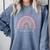 Read Your Heart Out Rainbow Teacher Reading Books Lover Comfort Colors Sweatshirt Denim