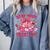Read Your Heart Out Teacher Valentine Reading Book Lover Comfort Colors Sweatshirt Denim