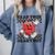 Read Your Heart Out Teacher Valentines Book Lover Comfort Colors Sweatshirt Denim