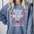 Read Your Heart Out Valentine Book Lover Reading Teacher Comfort Colors Sweatshirt Denim
