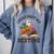 I Read Past My Bedtime Reading Dinosaur Book Lover Comfort Colors Sweatshirt Denim