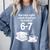 Reading 67 Meme English Teacher Book Lover Comfort Colors Sweatshirt Denim