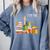 Reading Books Librarian Reader Nerd I'm Ok Teacher Comfort Colors Sweatshirt Denim
