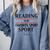 Reading Is My Favorite Sport Book Lover Saying Quote Comfort Colors Sweatshirt Denim Reading Is My Favorite Sport Book Lover Saying Quote Comfort Colors Sweatshirt Denim