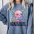 Readsolotl Cute Axolotl Reading Book Kawaii Pink Aesthetic Comfort Colors Sweatshirt Denim