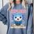 Readsolotl Kawaii Axolotl Book Lover Reading Comfort Colors Sweatshirt Denim