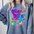 Retro 1980s 80's Baby 1990s 90's Made Me Nostalgia Birthday Premium Tri-Blend Comfort Colors Sweatshirt Denim